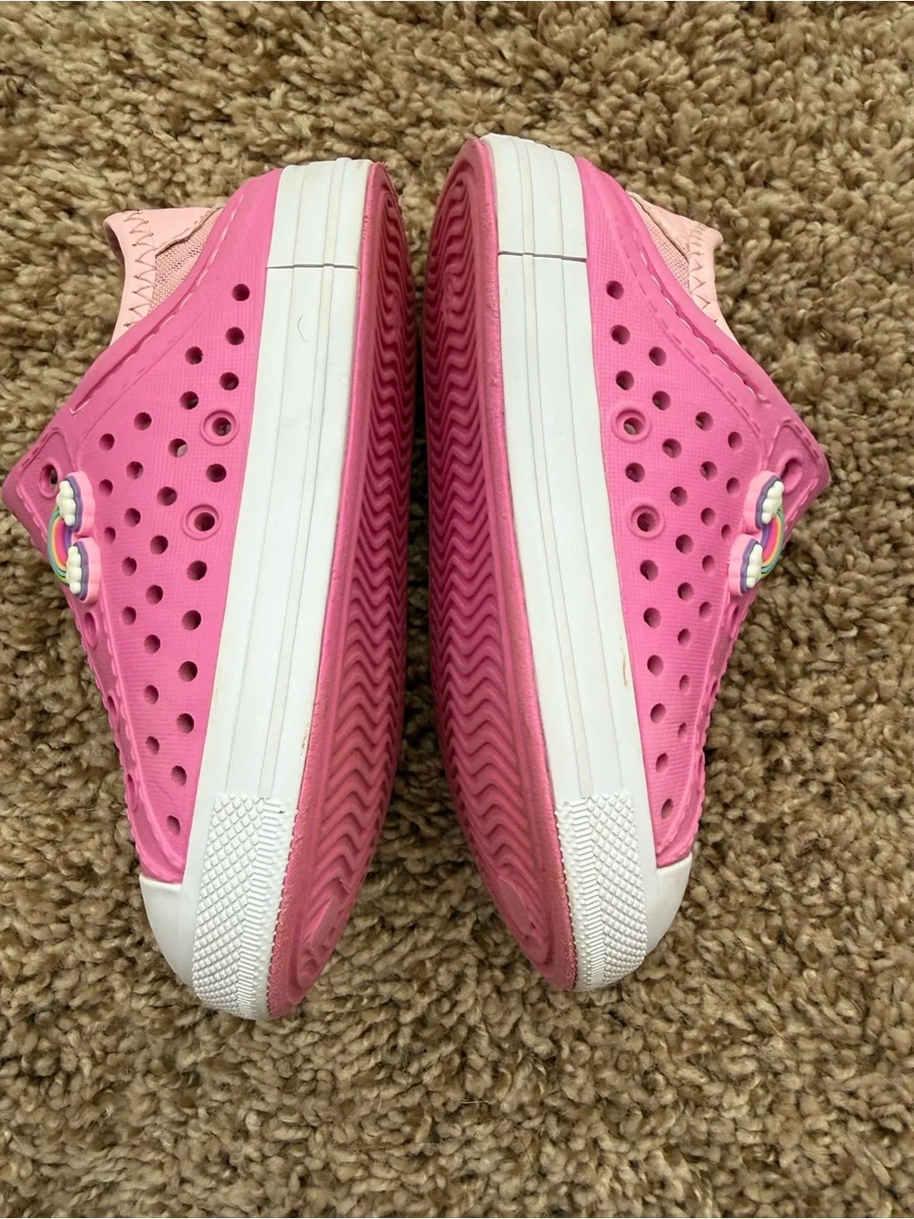 Skechers Girls Pink Slip On Shoes Kids size 8
